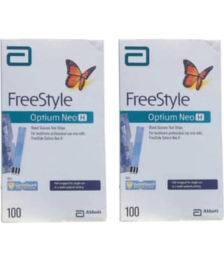 Abbott Freestyle Optium Neo H 200 Strips 100 Strips Pack of 2