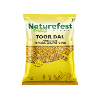 Naturefest Unpolished Toor /Arhar Dal (Split) (1 kg)