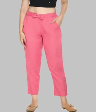 PREEGO - Mustard Rayon Regular Women's Casual Pants ( Pack of 1 )