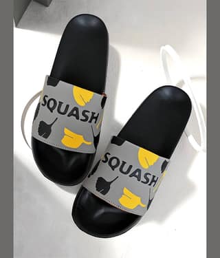 Squash Black Men's Slide Flip Flop