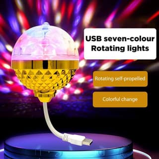 LED Disco Light Bulb Multicolor Rotating Party Light for Home, Bedroom, Hall, Stage, Dancing, and Birthday Celebrations Decorative LED Bulb for Festive Ambience