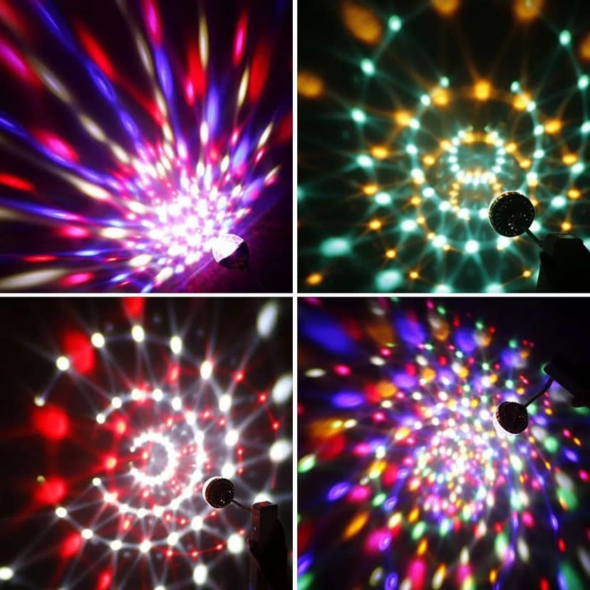 LED Disco Light Bulb Multicolor Rotating Party Light for Home, Bedroom, Hall, Stage, Dancing, and Birthday Celebrations Decorative LED Bulb for Festive Ambience view 3