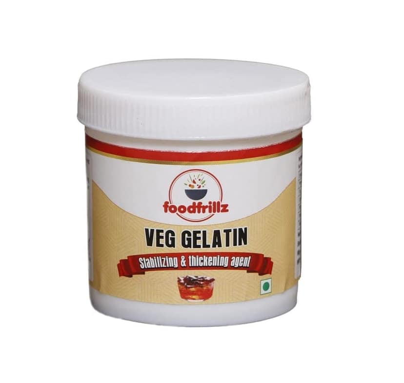 foodfrillz Veg Gelatin Powder (25 g x 2 Combo Pack) for vegetarian jellies, puddings, fondant, thickening and stabilizing agent view 3