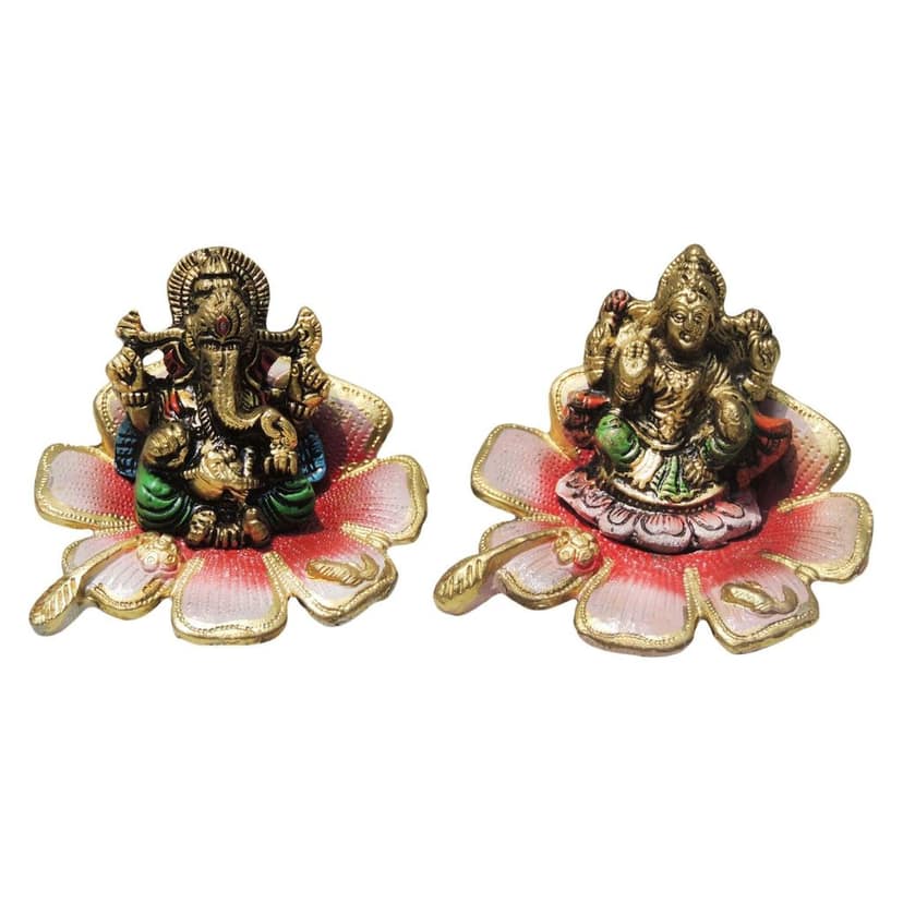 Showpiece Aluminium laxmi Ganesh Joda (ASMAS097) view 2