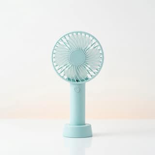 Tecsox Breeze One Portable Handheld Fan | 3 Hour LED Indicator | Quiet Cooling Tecsox Breeze One Portable Handheld Fan | 3 Hour LED Indicator | Quiet Cooling - Blue