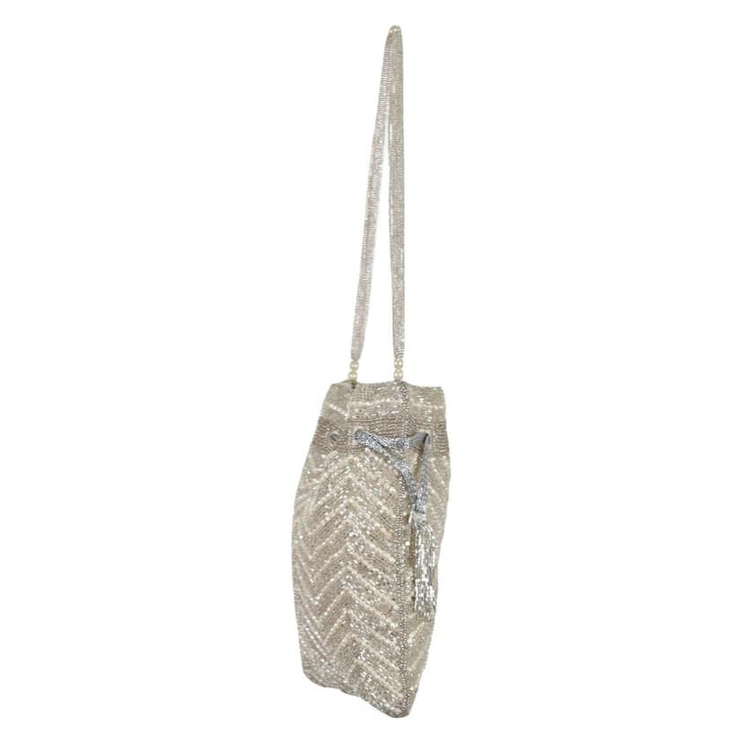 Silver Designer Potli Bag FHS view 2