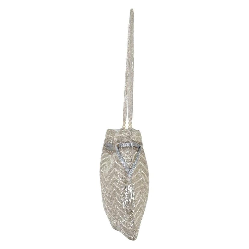 Silver Designer Potli Bag FHS view 3
