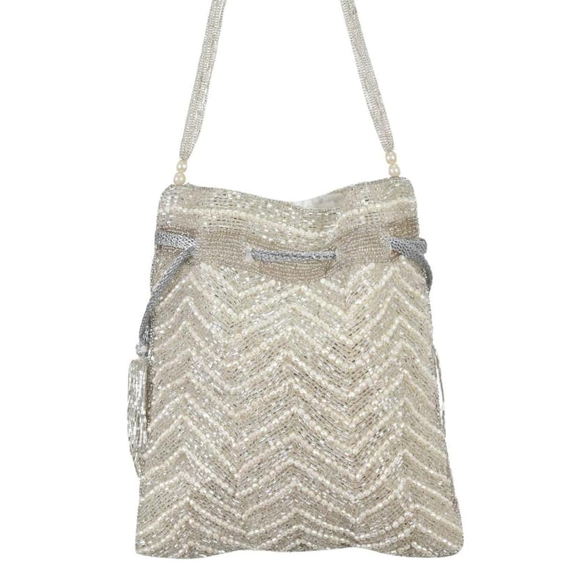 Silver Designer Potli Bag FHS view 5
