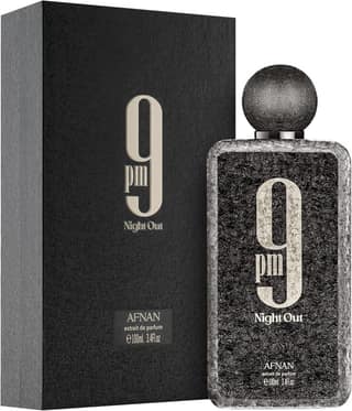 Afnan 9PM Night Out Extrait De Parfum 100ml for Men and Women Premium Sweet Amber Spicy Warm Long Lasting Unisex Fragrance