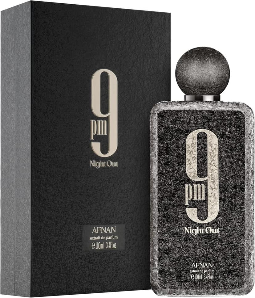 Afnan 9PM Night Out Extrait De Parfum 100ml for Men and Women Premium Sweet Amber Spicy Warm Long Lasting Unisex Fragrance