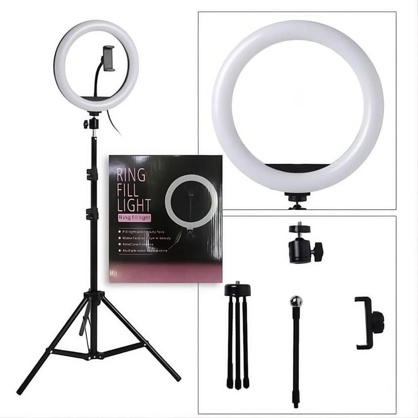 Ring Fill Light 10 Inches with Stand, Temperature, USB Powered (HX-260) view 2