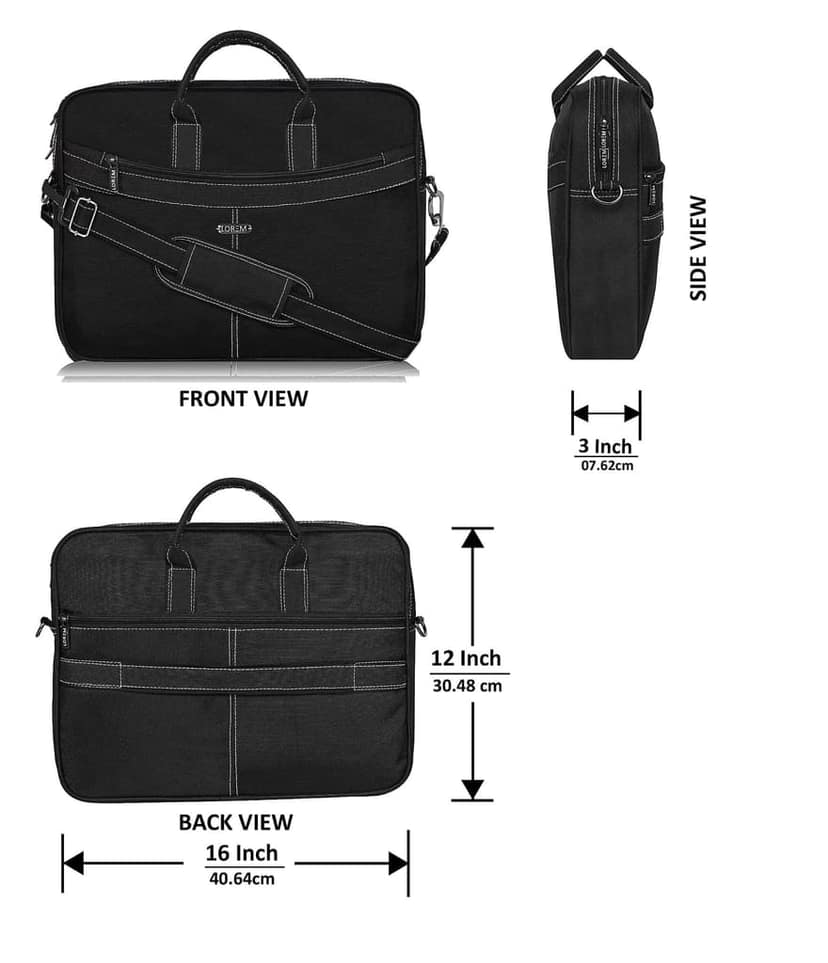LOREM Tan Color Faux Leather 10L Laptop Messenger Bag For Men & Women BG14 view 3