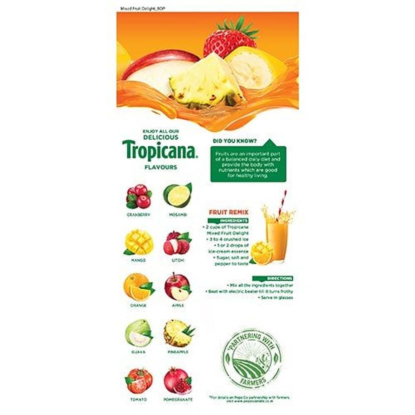 Tropicana Mixed Fruit, 1 L view 2