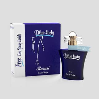 Rasasi Blue Lady Eau De Parfum 40ml With Free Deodorant Spray Long Lasting Floral Designer Perfume for Women