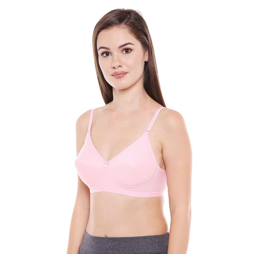 Bodycare Women Cotton Full Coverage Lightly Padded Regular Bra 1574B-BLACK view 2
