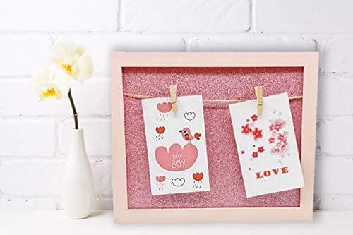 Rack Jack Wall Frame with Wooden Clips - Glitter - Pink view 5