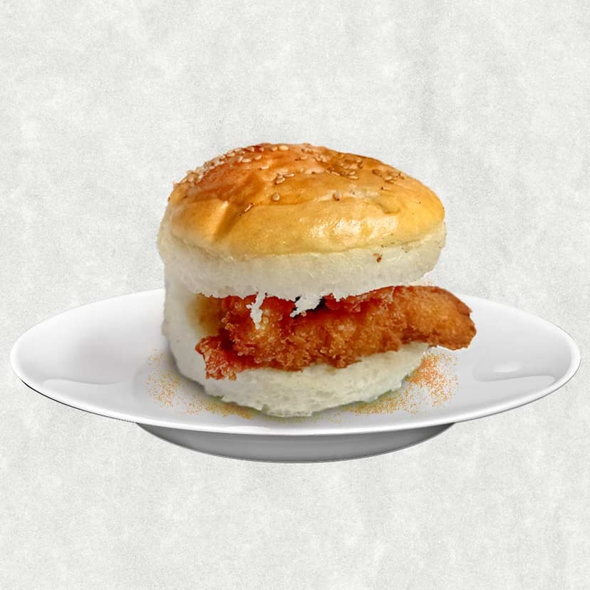 Chicken strips burger