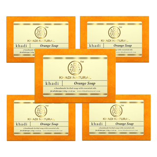 Khadi Natural Orange Soap Combo Pack Of 5 – 125gm Each
