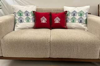 Loinloom Hand Block Printed Cushion Cover Combo Set