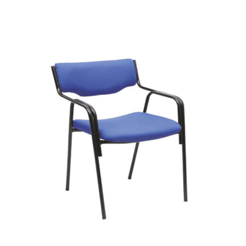 Welcome Visitor - Seat & Back Fabric With MS Powder Quoted 4 Leg, Extra Metal Support In Seat & Back (CS-V-14)