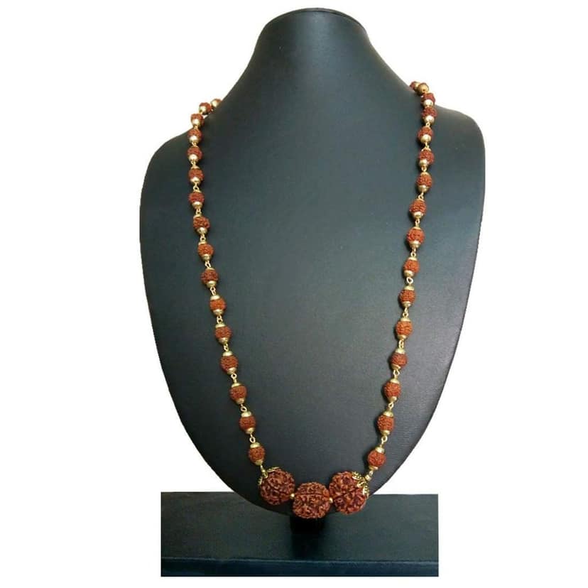 NEPALI RUDRAKSHA & INDONESIAN RUDRAKSHA BEADS NECKLACE