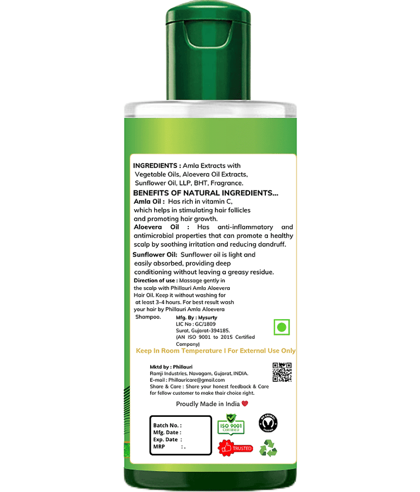 Phillauri Anti Hair Fall Amla Oil 400 ml ( Pack of 4 ) view 2