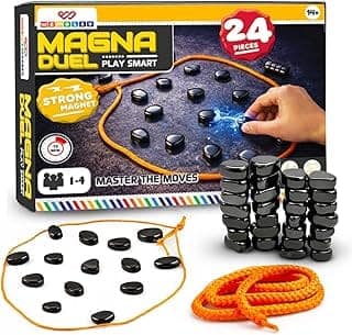 Wembley Sizzle Magnet Game for Boys & Girls|Strategy Board Game for Adults Family|Classic Birthday Gift Night Game for Teens 15+ Years 2–4 Players|Travel-Friendly Magnetic Attraction Toys