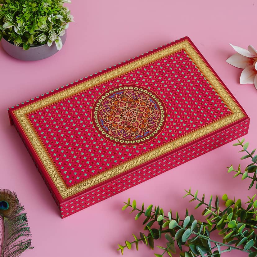 Signature Rakhi Gift Hamper Family Combo (Almond+Cashew+Roli Moli set+4 Rakhis+Greeting Card) view 7