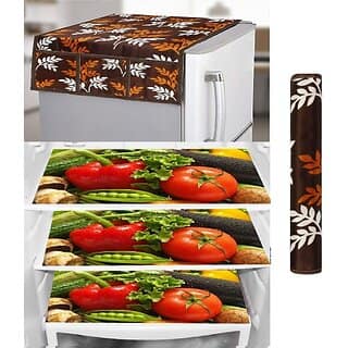 REVEXO Refrigerator Cover (Width: 98 cm, Multicolor)