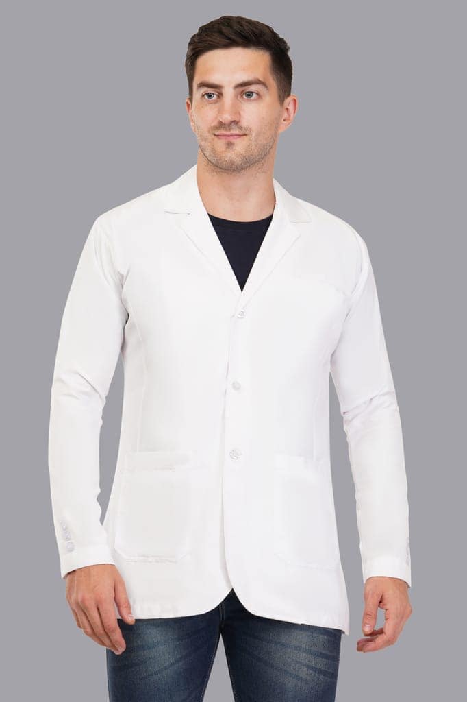 Male Doctor Coat || Unisex | Stylish, Comfortable | Full Sleeves | Ideal For Health care Professionals | Sizes S - XXL