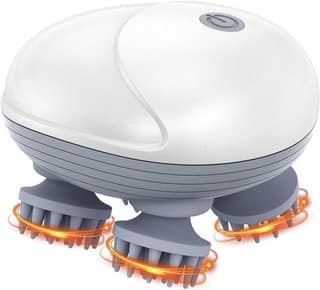Rechargeable Head, Scalp Full Body Pain Relief Massager, Electric Head Kneading Massager, Handheld Portable Head Scratcher for Hair Growth,Deep Clean & Relaxation, Multicolour