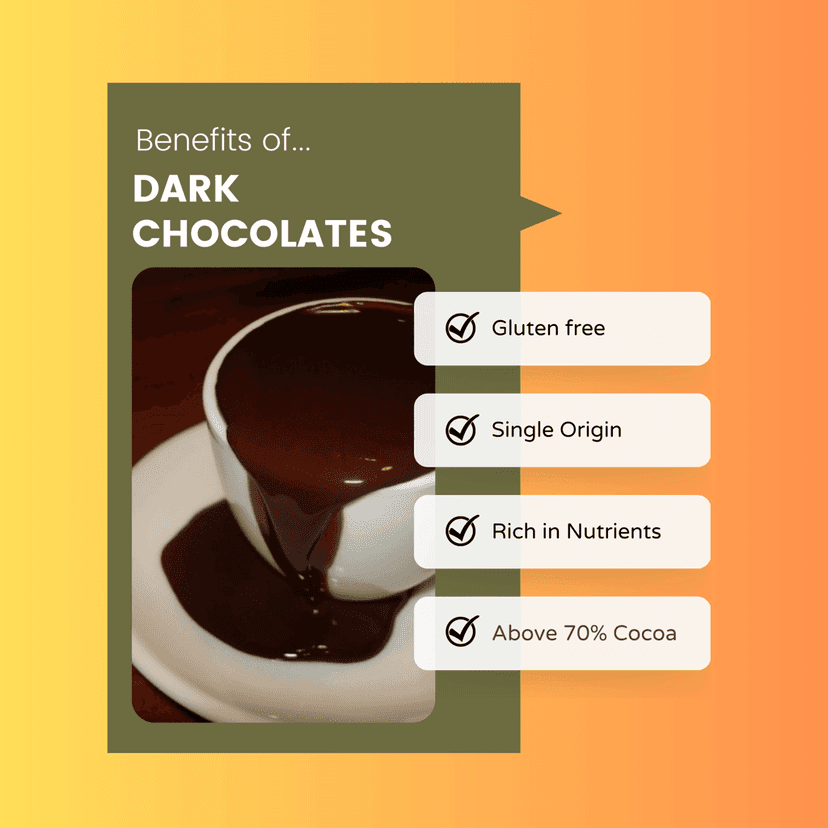 Divine Delights: Premium Organic Vegan Dark Chocolate Bliss-Healthy dark chocolate in india view 4