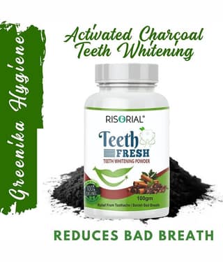 REGLET Charcoal Tooth Whitening Powder Denture Oral Kit