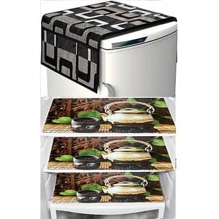 REVEXO Refrigerator Cover (Width: 20 cm, Multicolor) view 2