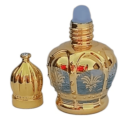 Mii Art Elegant Golden Glass 10ml Gift Bottle by Mii Art – Vintage-Style Refillable Attar Vial for Special Occasions (pack of 2 pcs) view 5