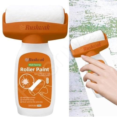 Rushwak Wall Repair Roller Paint Household Supply Cleaning Tool Water Based Latex DIY Renovation with Roller Multifunctional Paint Roller for Cracks, Wall Repair Solution Paint Roller(500g) view 2