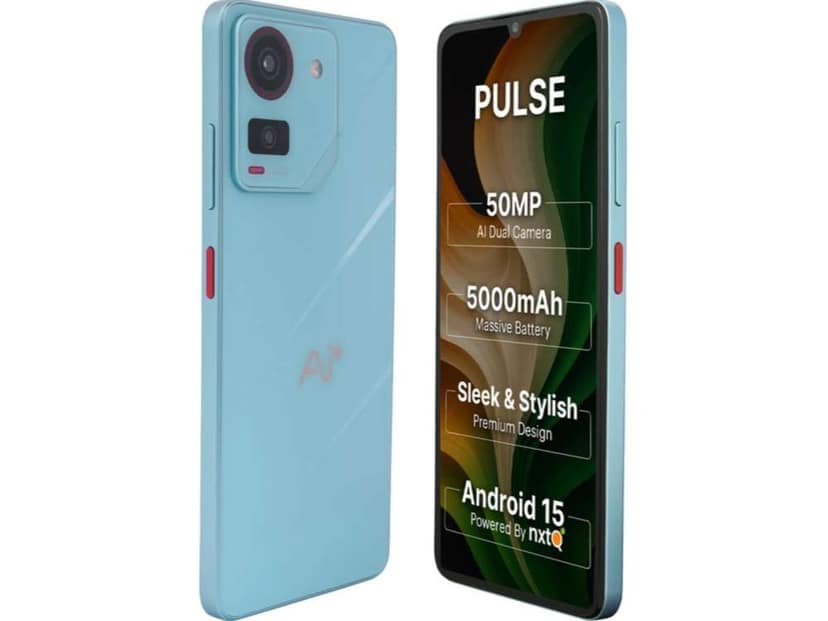 Ai+ Pulse Smartphone, 4GB RAM, 64GB Storage - Blue view 3