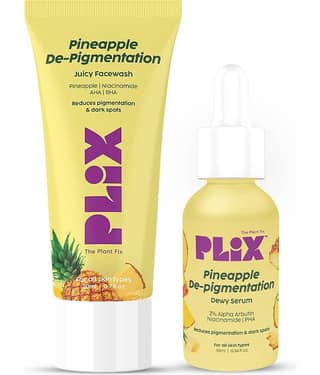 The Plant Fix Plix Pineapple Face Wash And Serum Mini Combo for Pigmentation & Dark Spots (2 Items in the set)