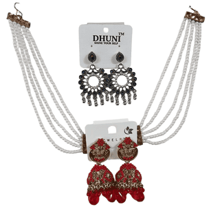 Oxidized Jhumka Combo