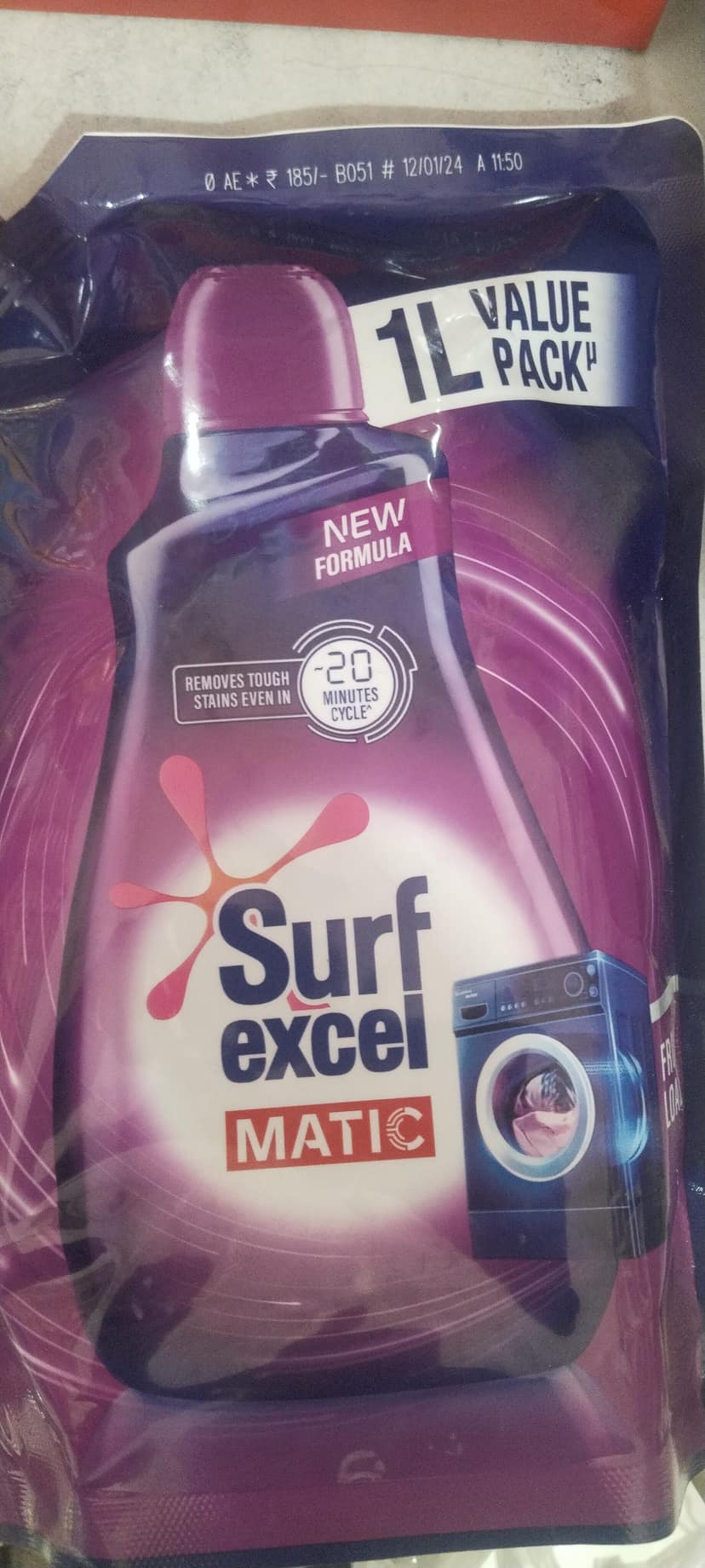 Surf Excel Matic liquid front load pouch