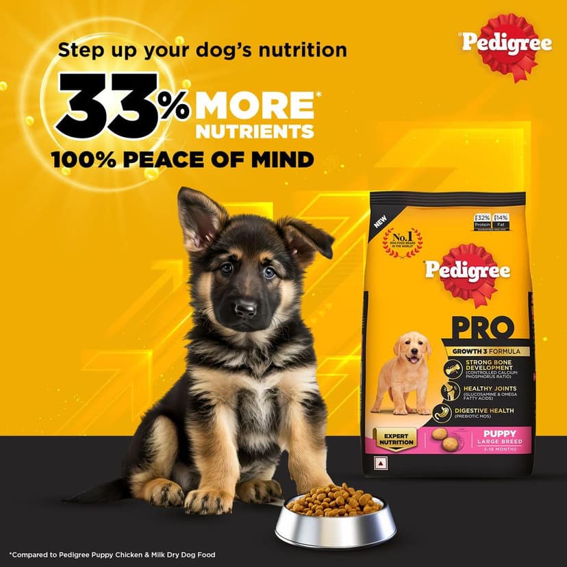 Pedigree PRO Puppy Large Breed, 3 kg Dry Dog Food view 10