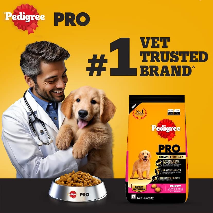 Pedigree PRO Puppy Large Breed, 3 kg Dry Dog Food view 9
