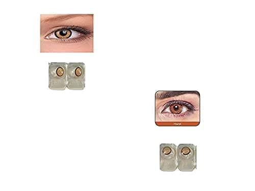 Dark Honey and Dark Hazel MD Sparkle 2 Pairs of Monthly Color Contact Lens With Case, Lens Holder and 60 ML Solution view 2
