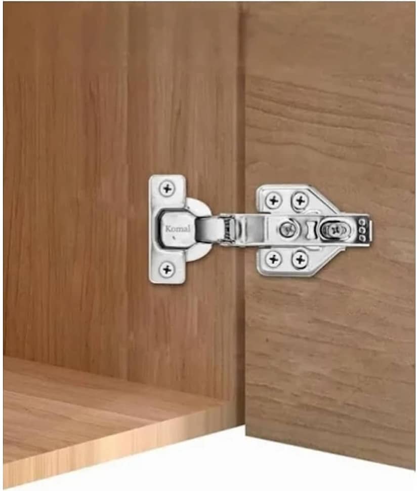 ADISON slow motion auto close hinges pack of 2 PCS,0 degree , stainless steel and heavy duty with super quality and with screws for wardrobe doors view 2
