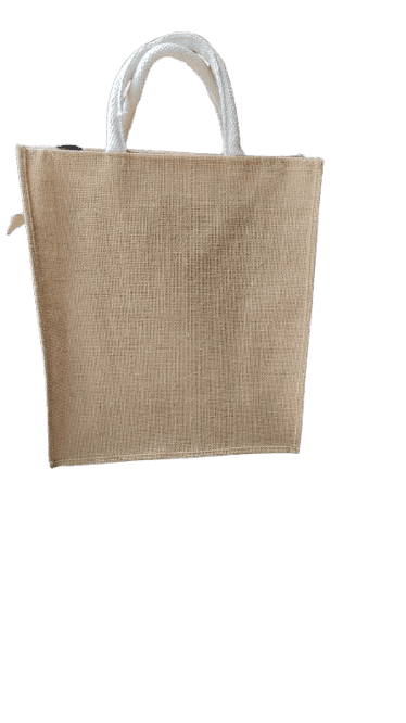 Handcrafted Jute Tote Bag view 2