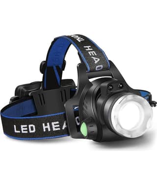 Headlamp Flashlight, Rechargeable Led Head Lamp, IPX4 Waterproof T6 Headlight with 4 Modes and Adjustable Headband, Perfect for Camping, Hiking, Outdoors, Hunting