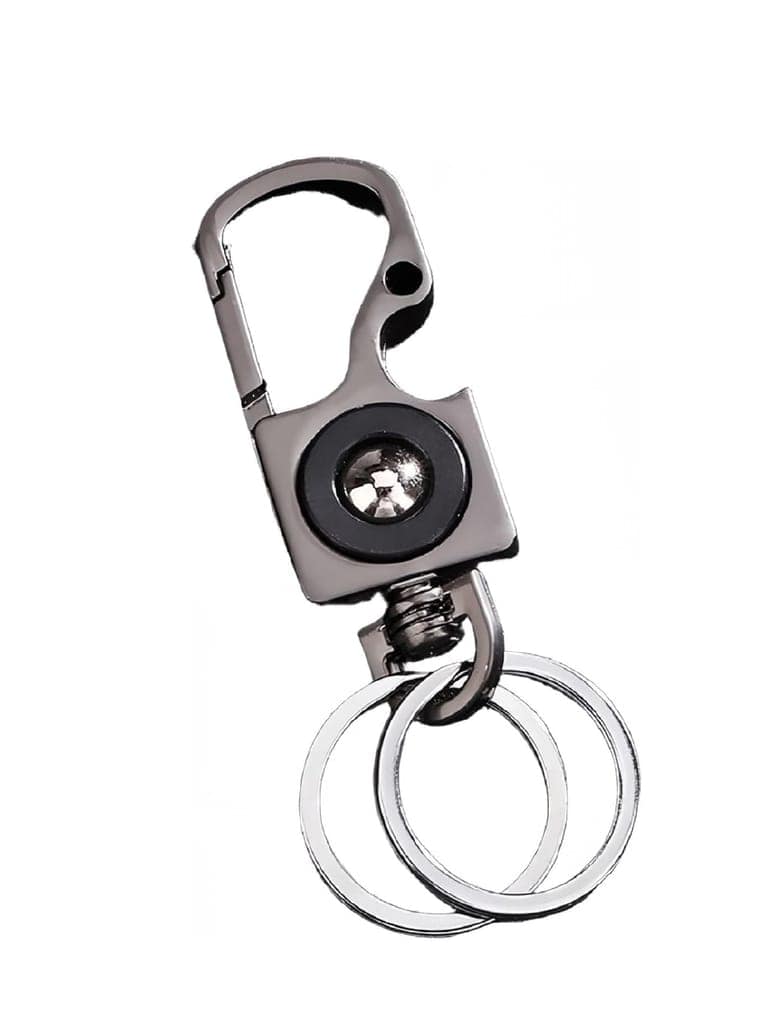 Stylish Metal Keychain V14 with Carabiner Clip