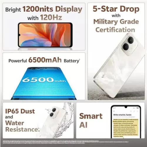 VIVO Y11 5G (Midnight Blue, 4GB RAM, 64GB Storage) view 2