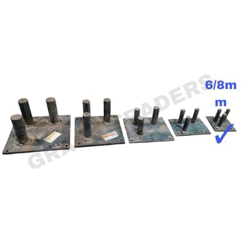Heavy-Duty Mild Steel Bar Bending Lever Bar Holder Size 6mm, 8mm, 10mm, 12mm, 16mm, 20mm & 25mm (Pin Plate - 6/8mm) view 3