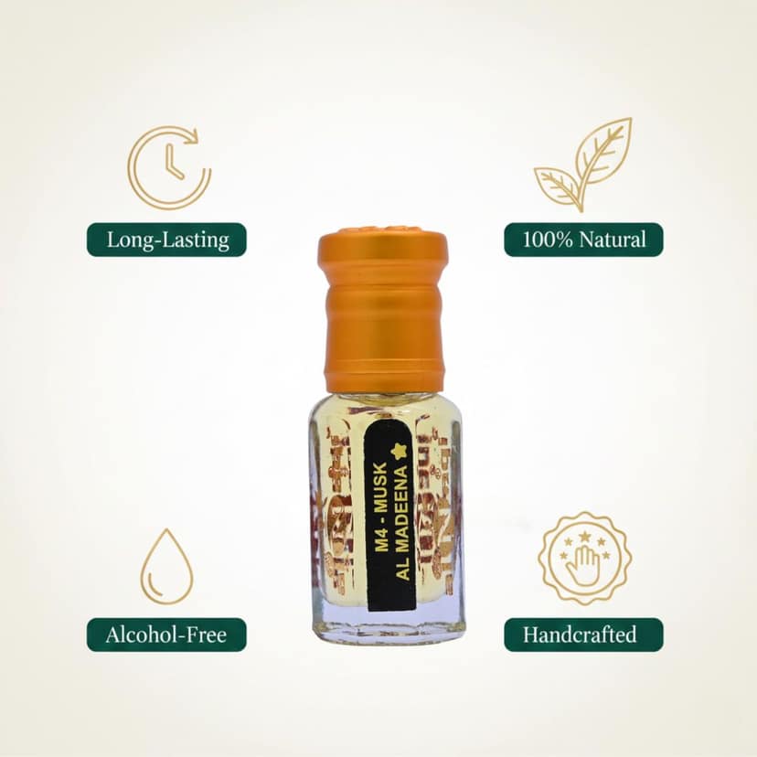 alNaqi Musk-Al-Madeena 12ml - Luxury Floral Musk Fragrance, No Alcohol Concentrated Women's-Oil-Perfume, High-Strength Oil-Attar, Original Signature-Parfum view 5